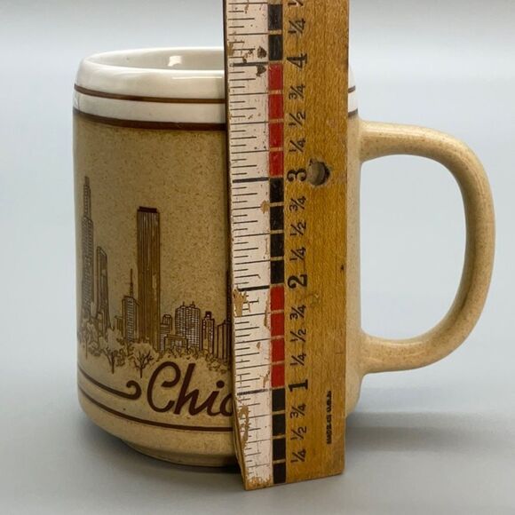 Vintage Chicago Skyline Souvenir Coffee Tea Mug Made in Japan Mid Century Modern - Picture 7 of 8